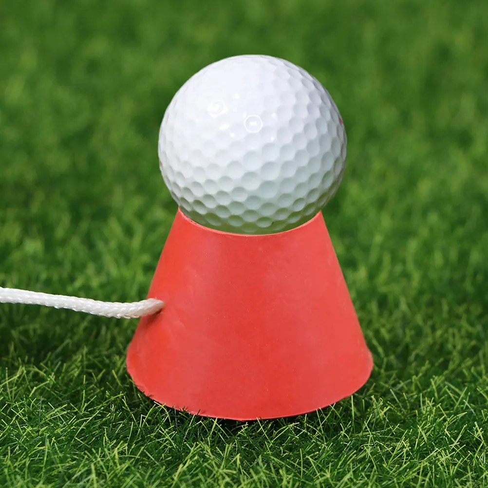 

12pcs Rubber Tees Holder Reusable Durable Lightweight Golf Accessories Replaceable Golf Ball Base Golfing Supplies