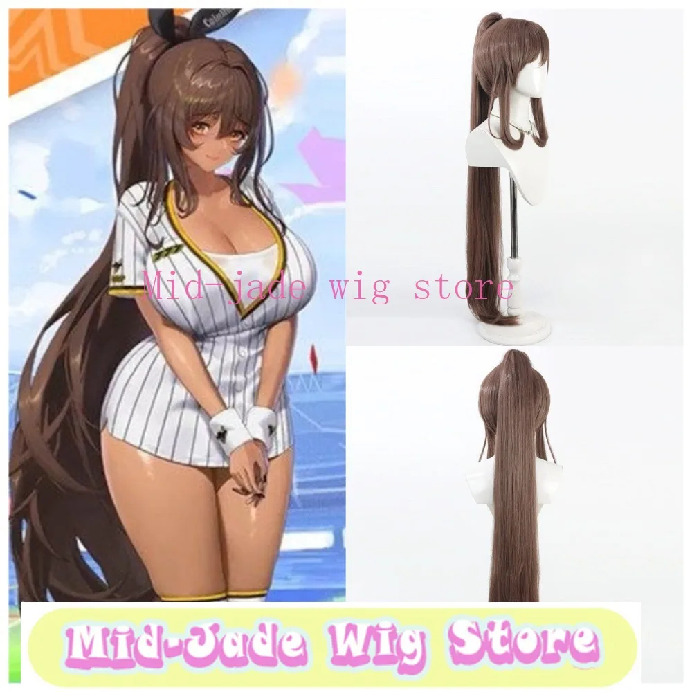 Noir Black Rabbit Cosplay Wig Realistic Scalp Bunny Girl Hair for Casino Theme Party