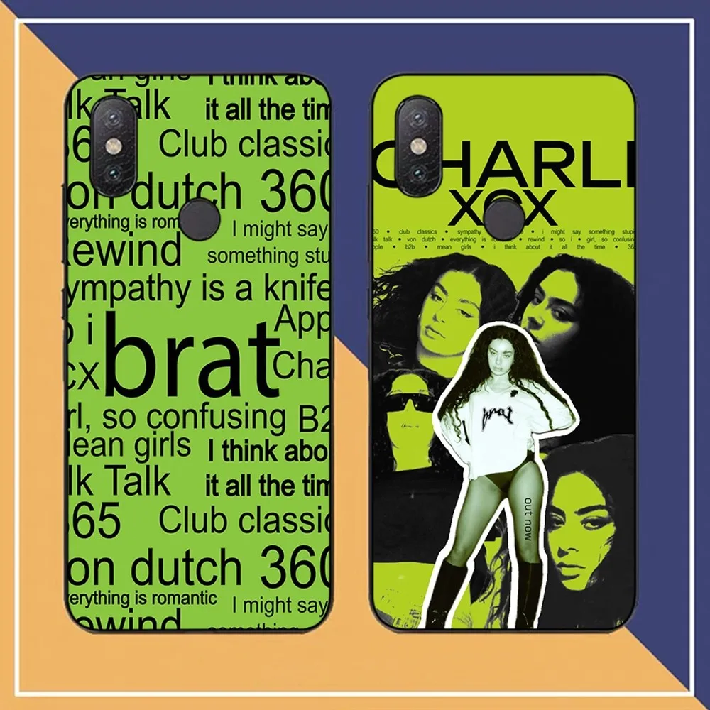 Singer C-Charli XCX Brat 360 365 Phone Case For Redmi Note 4 X 5 A 6 7 8 T 9 9S 10 11 11S 11Epro Poco M3 Pro