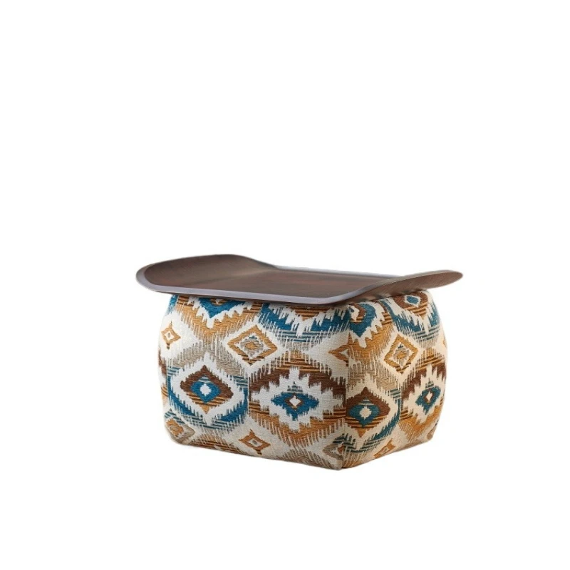 Creative saddle  household, living room low  casual pedal, shoe changing stool medieval makeup stool