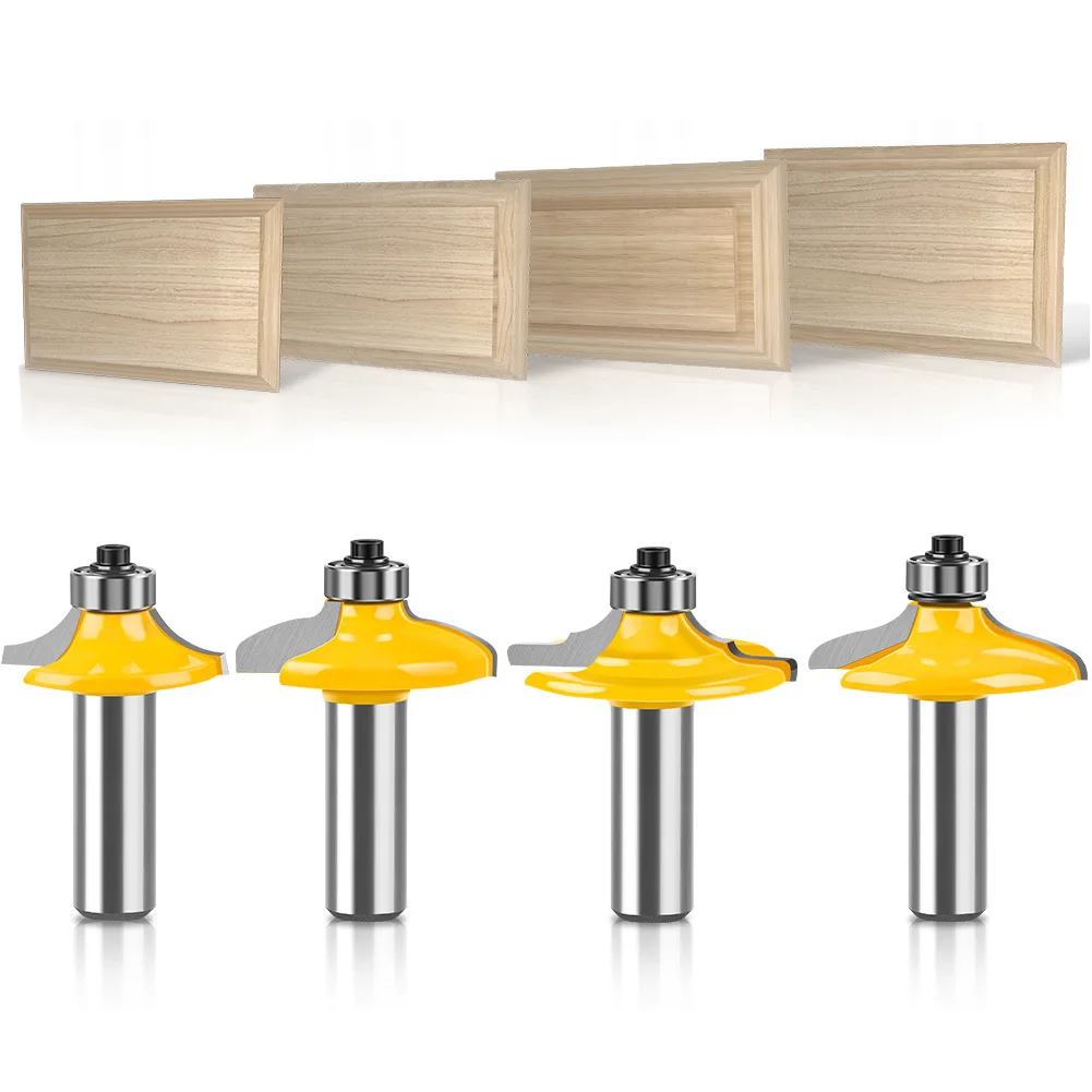 

1PC 1/2" 12.7MM Shank Milling Cutter Wood Carving Drawer Front & Cabinet Door Front Router Bit Set Woodworking Milling Cutter