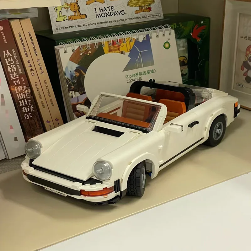 

1458PcsIcons Technical 911 Retro Car Model Building Blocks Set Race Model Kit for Adults and Teens Toys Christmas Gifts Idea Diy