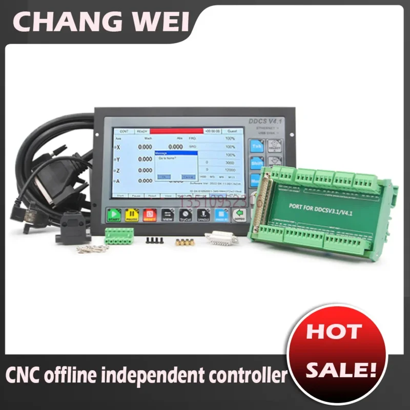 New Arrival! Ddcsv4.1 Independent Motion 3-/4-Axis Offline Supports Usb Cnc Controller Interface