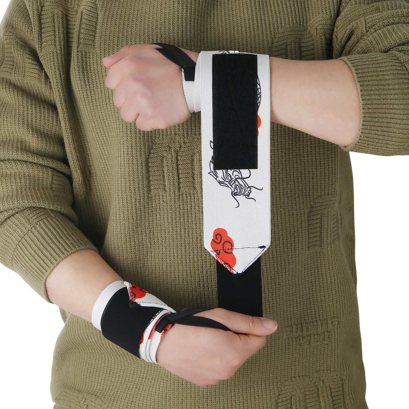 

BerserlGym Anime Sports Weight Lifting Wrist Wraps Wristband Support For Gym Heavy Duty Training, Fitness Deadlift, Powerlifting