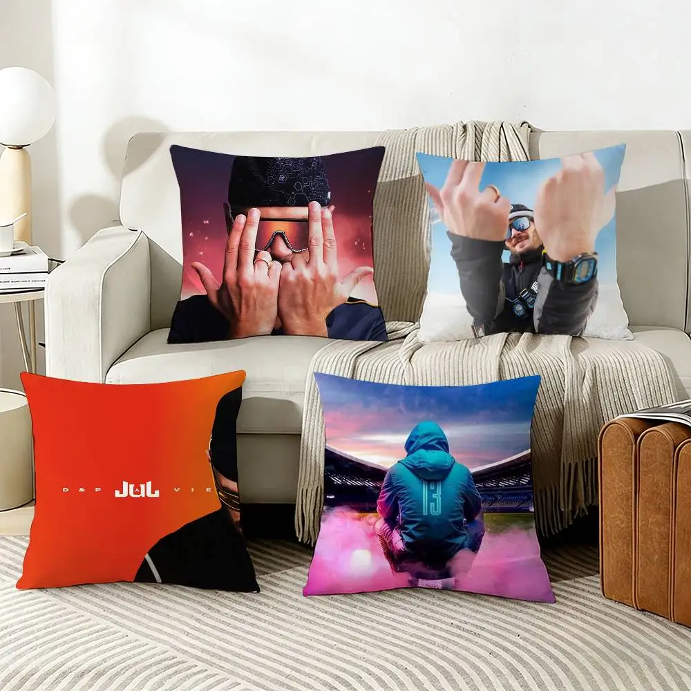 French Rapper Rap Rappeur Jul Pillow Cover Sofa Cushion Cover Home Room Decoration Children Gift