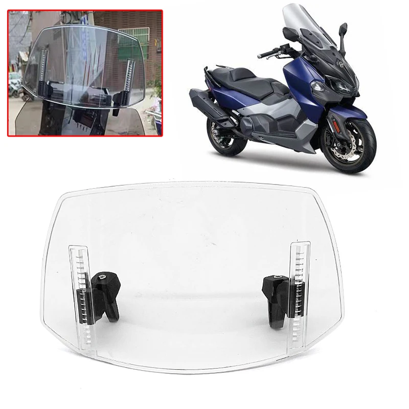 Motorcycle Windshield Extension Adjustable Spoiler Deflector for SYM Maxsym 400 TL 500 400 508 600 GTS 200 Cruisym 300 125 250i