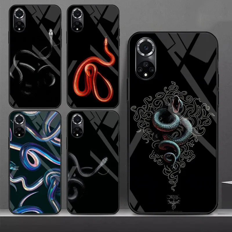 Snake Phone Case For Samsung A 54 34 70 52 71 72 81 91 E S 4G 5G 33 20 S 12 10 21 22 13 30 31 32 40 42 50 51 Glass Cover