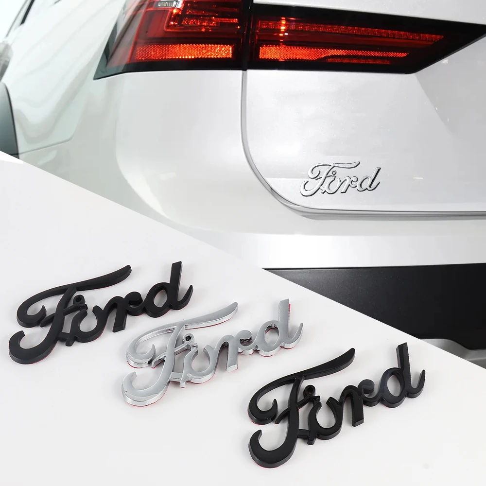 

Car ABS Trunk Letter Emblem Sticker Decor Styling Accessories For Ford Focus Mk2 MK3 MK7 MK4 Fiesta Ranger Mustang Explorer GTD