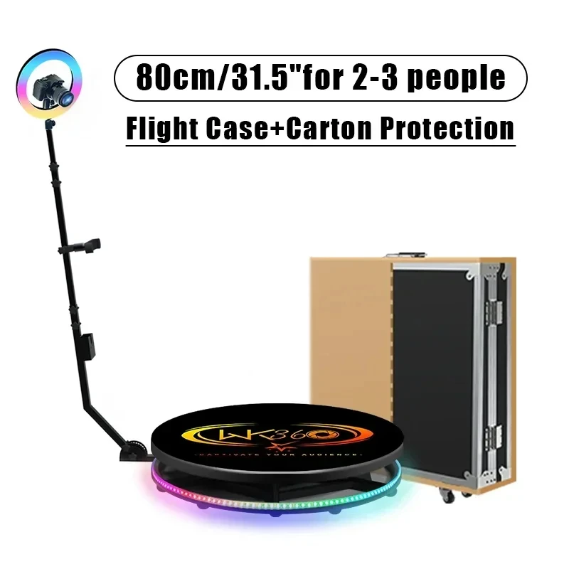MWE 360 Photo Booth Maschine mit Flight case & Akku für Partys, 360 Slow Motion Kamera kabine mit Deluxe Anzug Custom 6