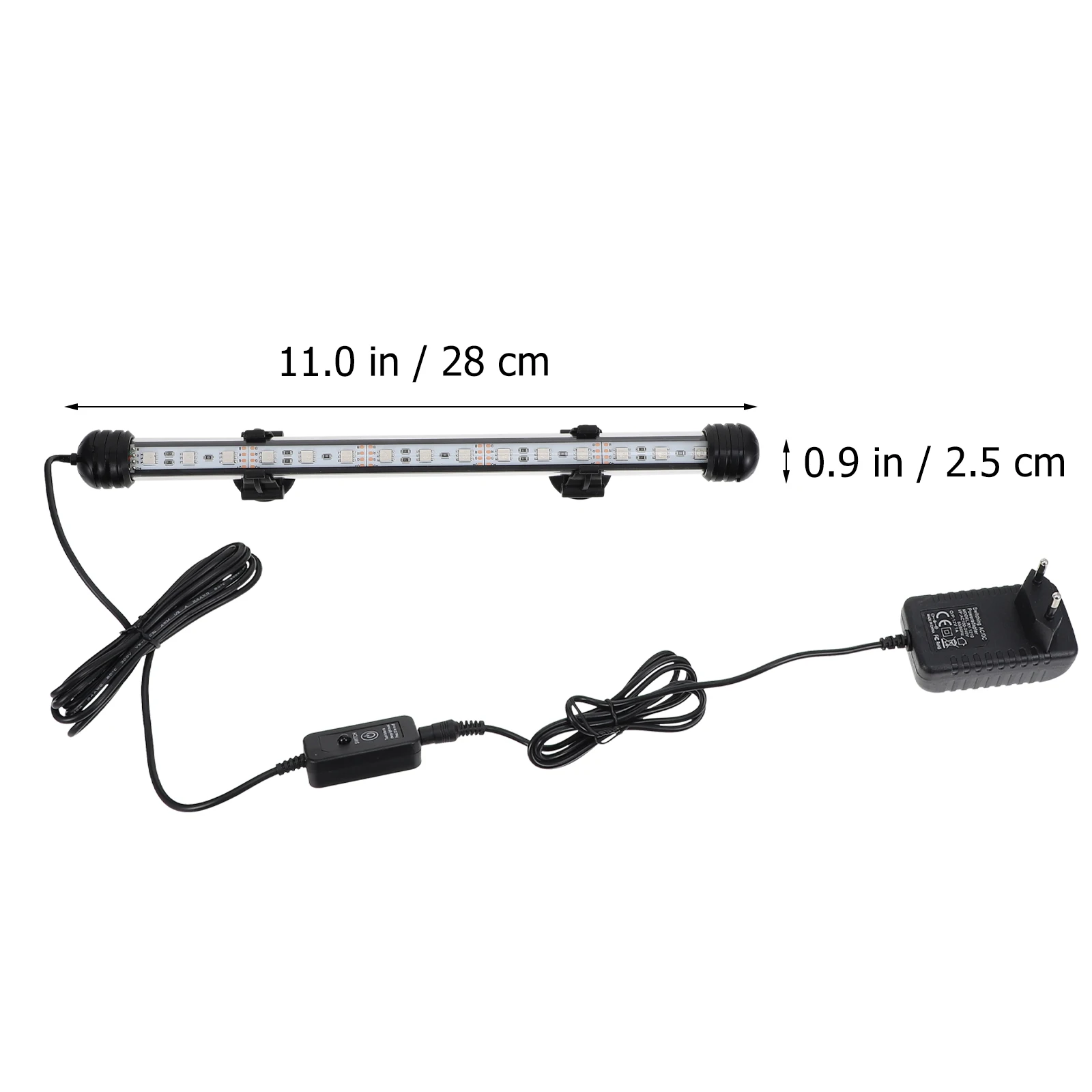 Luce per acquario a LED Lampada per acquario in acrilico durevole Dispositivo di illuminazione impermeabile sommergibile Luce a LED per acquario facile da installare