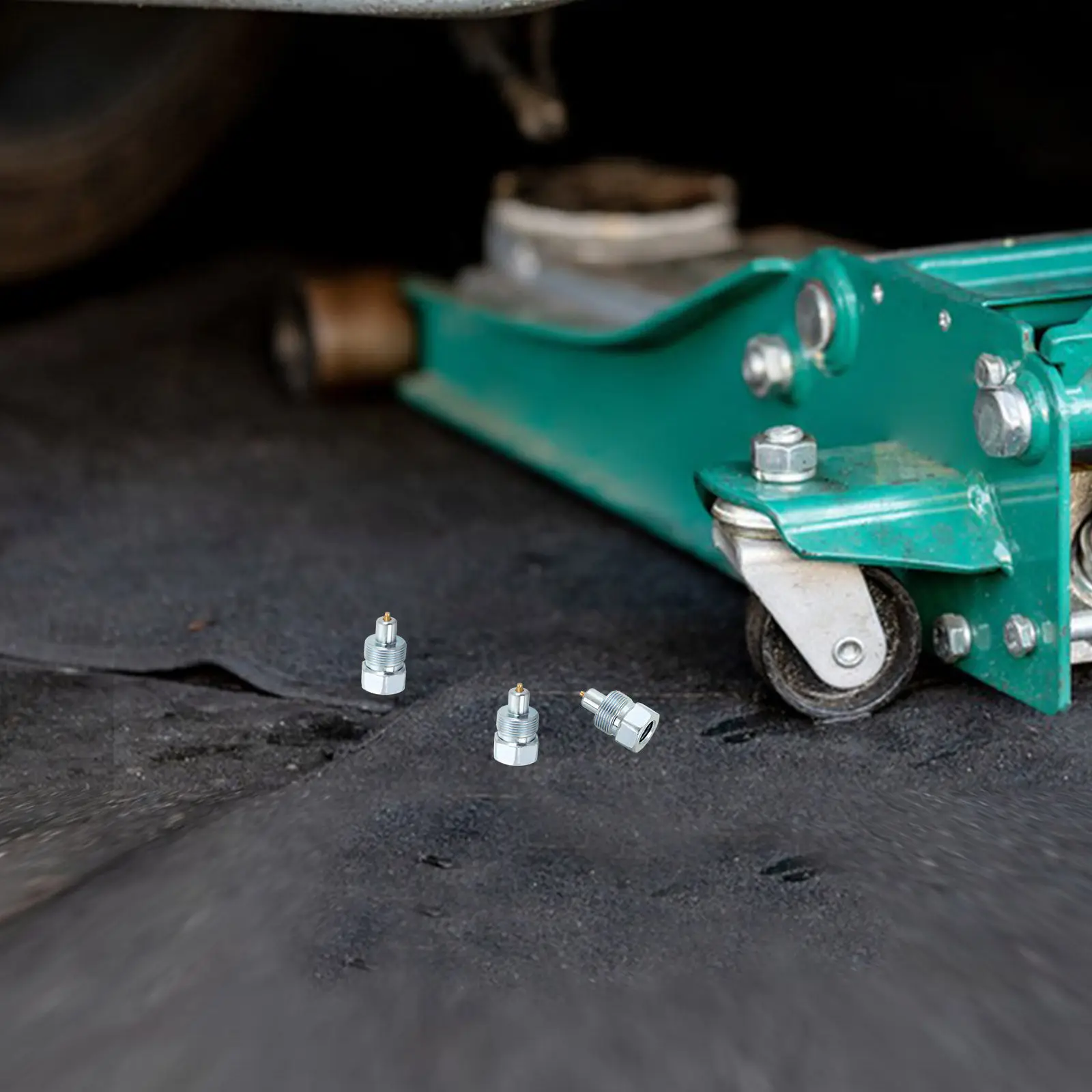 Hydraulic Jack Coupler Replacement Oil Pump Part Robust Metal Construction Universal Fit for All Hydraulic Jacks Quick Connect
