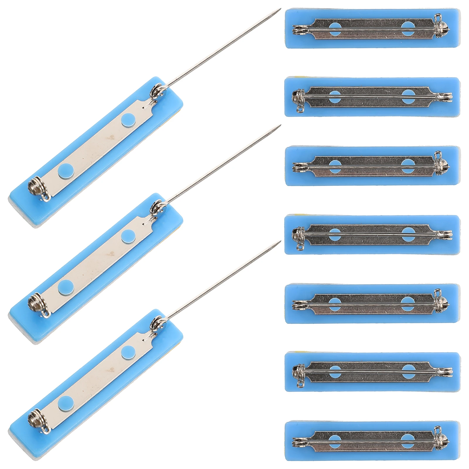 10 قطعة شارة الهوية دبوس ظهور شريط لاصق ذاتي دبوس أمان مزدوج الوجهين مثبت السحابة لعلامات الاسم مكتب الموظفين مستشفى مصنع #2