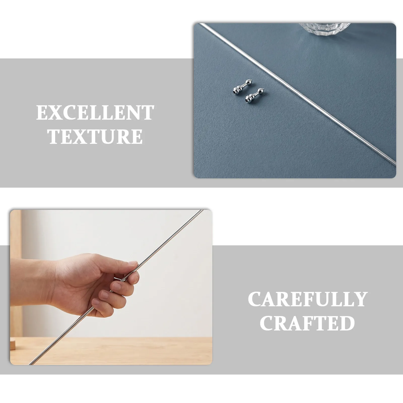 1Set Glass Hardware Railings Metal Shelf Rail Connector Silver for Wine Cabinet Bar Shelf Guard Glass Hardware Railings