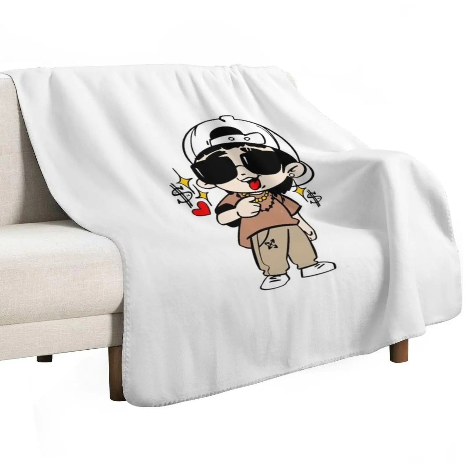 Peso Pluma Throw Blanket Weighted Cute Plaid Moving Stuffeds Decorative Throw valentine gift ideas Blankets