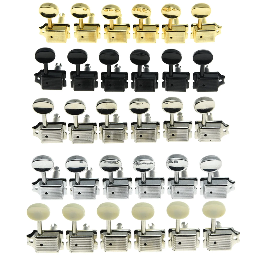 

Ratio 1:15 Vintage Guitar Tuning Keys Guitar Tuners Machine Heads Nickel Fits ST TL Guitar Accessories