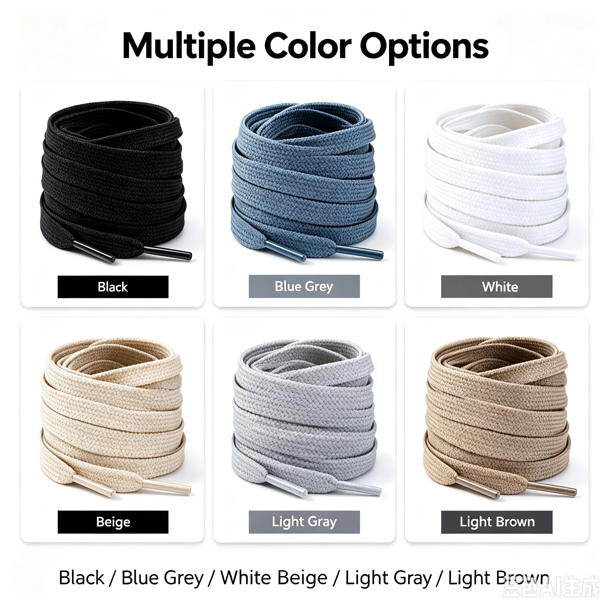 Double‑Layer Thin Striped Flat Shoelaces, Fashion Sport Colorful Black White Replacement Laces Wholesale