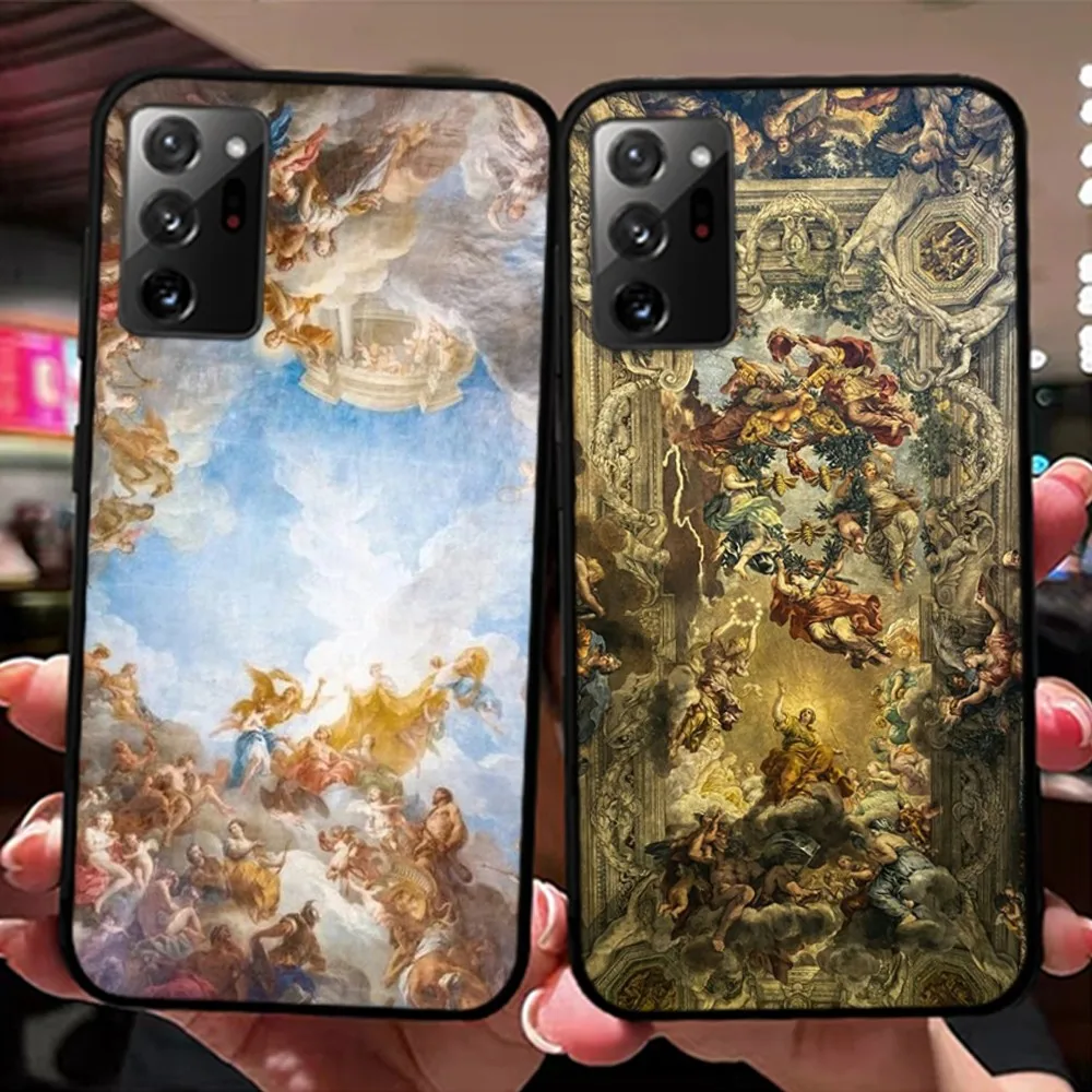 Cute Renaissance Angels Baby Phone Case For Samsung Note 8 9 10 20 pro plus lite M 10 11 20 30 21 31 51 A 21 22 42 02 03