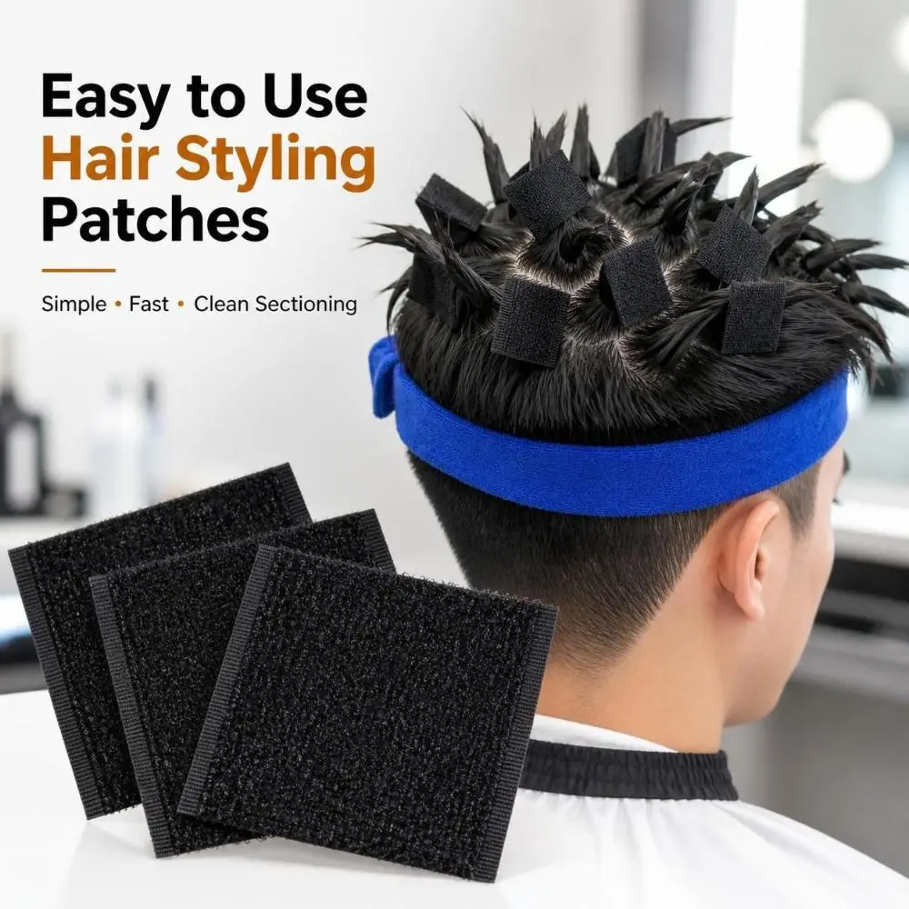 30pcs Self-Adhesive Hair Perm Sticker Instant Apply Reusable Bangs Hair Stickers Lightweight Hold Perm Tools Daily Styling