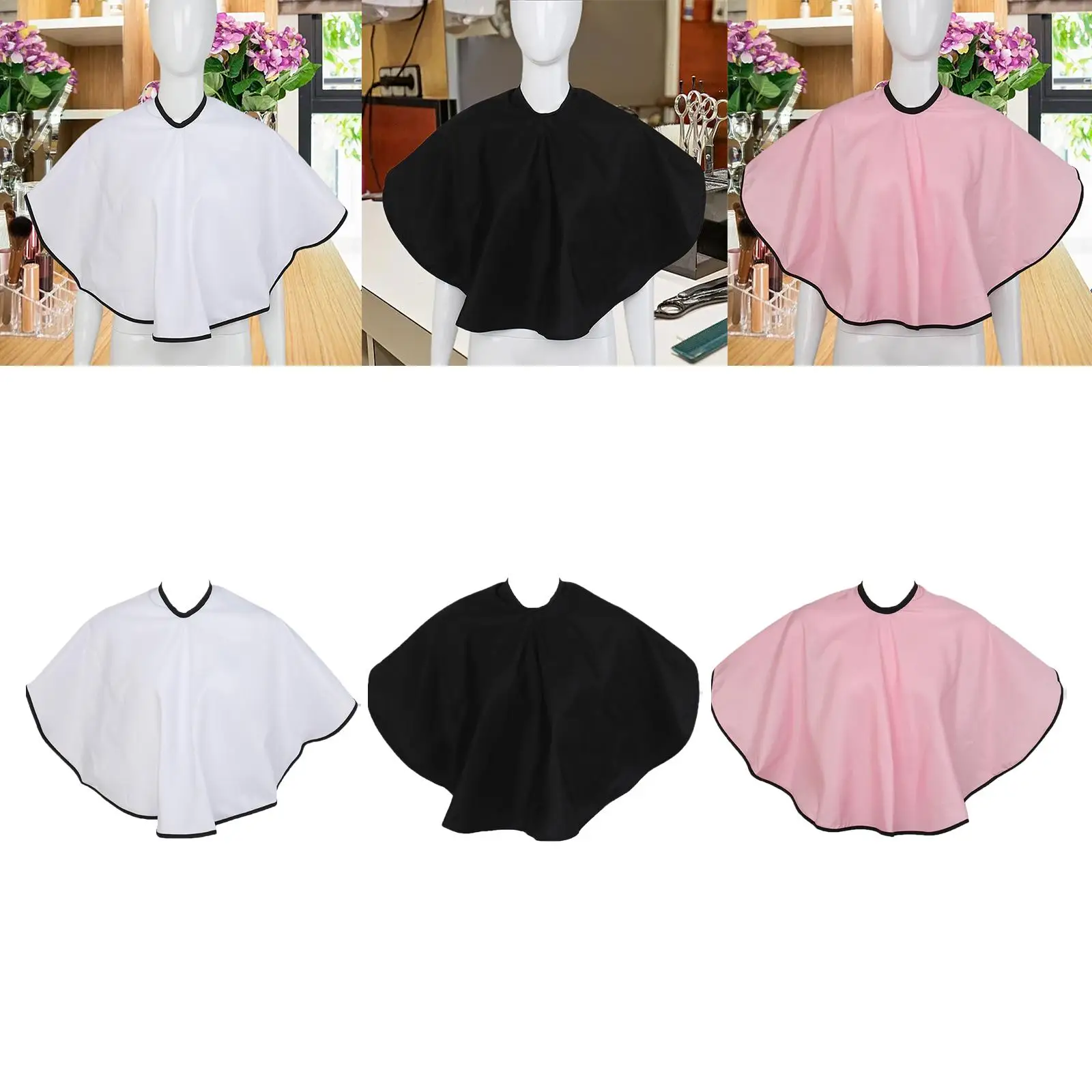 Salon Barber Cape Short Makeup Cape Makeup Apron for Hair Cutting Dyeing Hair Beauty Hair Color Hair Styling Hairdressing