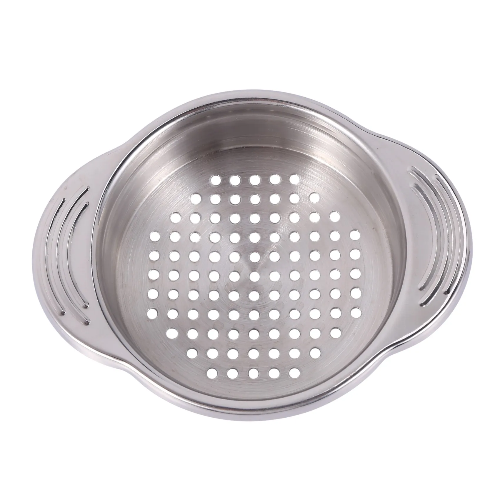 Stainless Steel Food Can Strainer Sieve Tuna Press Lid Oil Drainer Remover, Unique No-Mess Dishwasher Safe Design