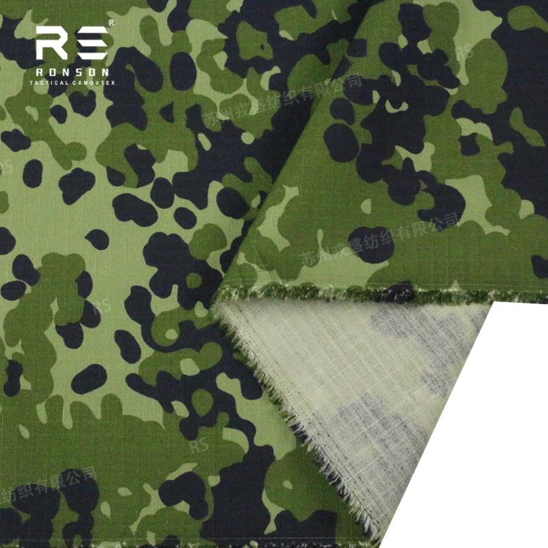heißer Verkauf 50 % Nylon 50 % Baumwollstoff Dänemark Camo
