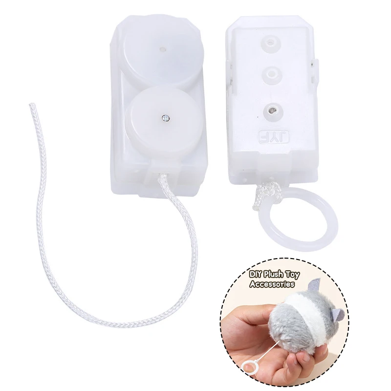 1 Pcs DIY Plush Toy Accessories Plastic Baby Pulling Tail Ring Tool Micro  Vibration Movement Toy Pull String Vibrator