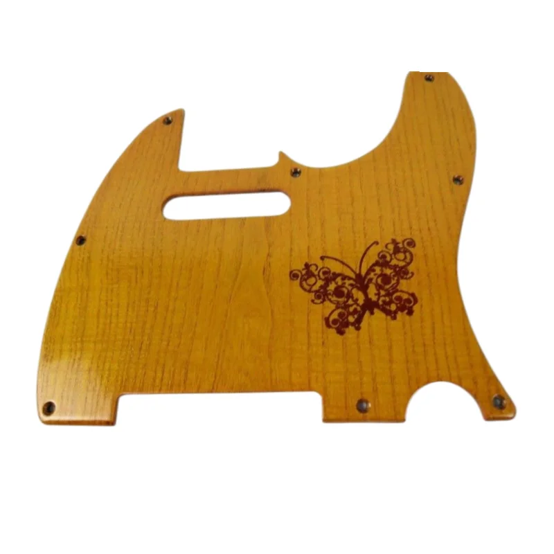 1pc new Hand-made Ailanthus wood carving Guitar Pickguard #3048