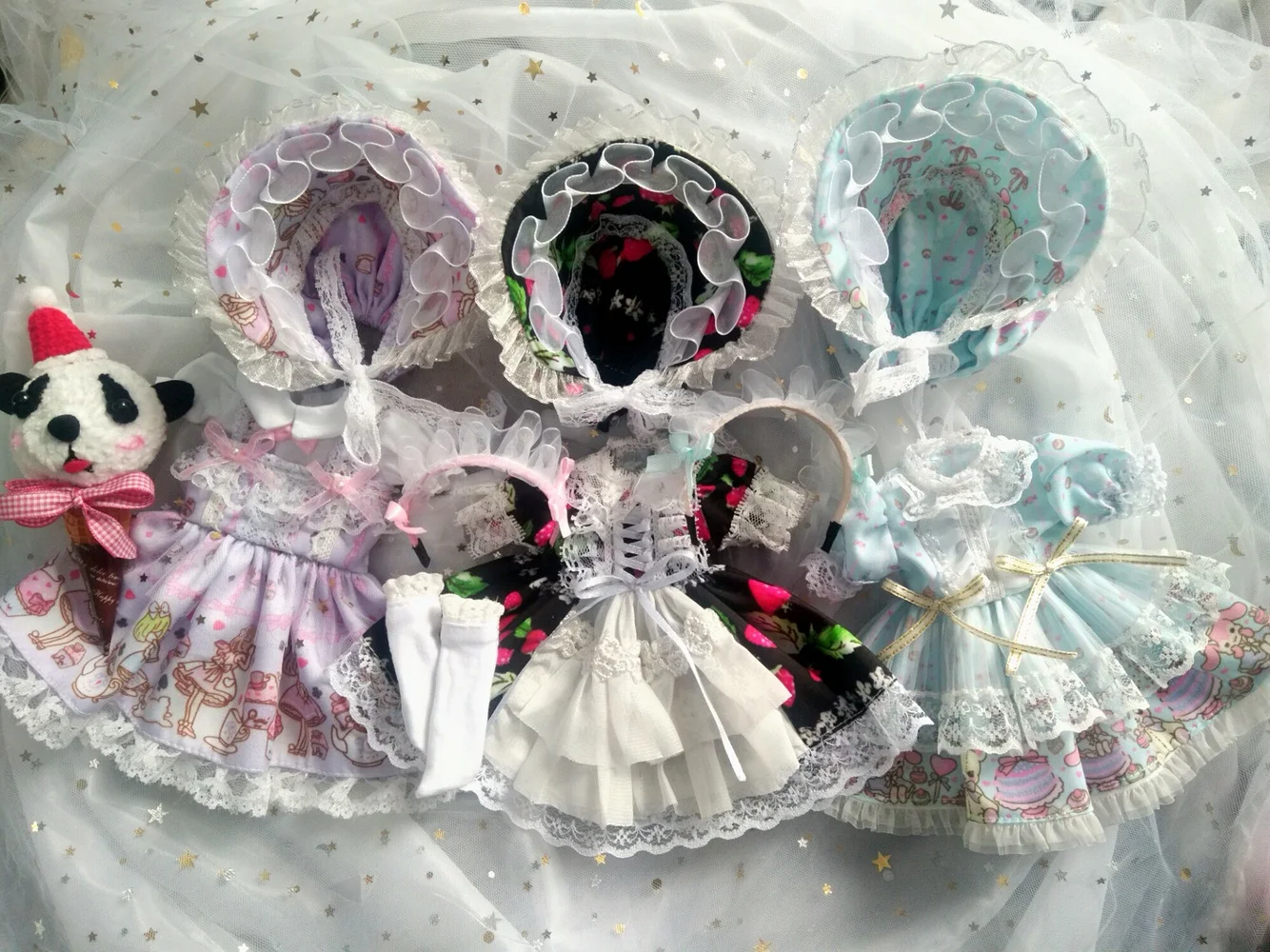 

Blythe dress 1/6 skirts 3 colours dress 30cm bjd toy cloth (Fit for Pullip,Ob24,,Azone,Licca,ICY, JerryB, 1/6 Doll Accessories）