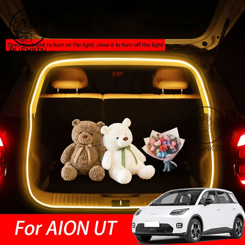 

For GAC AION UT 2025 Car Rear Trunk LED Light Bar Strip Trunk Interior Brightening Decorative Lamp Strip Automatic Light