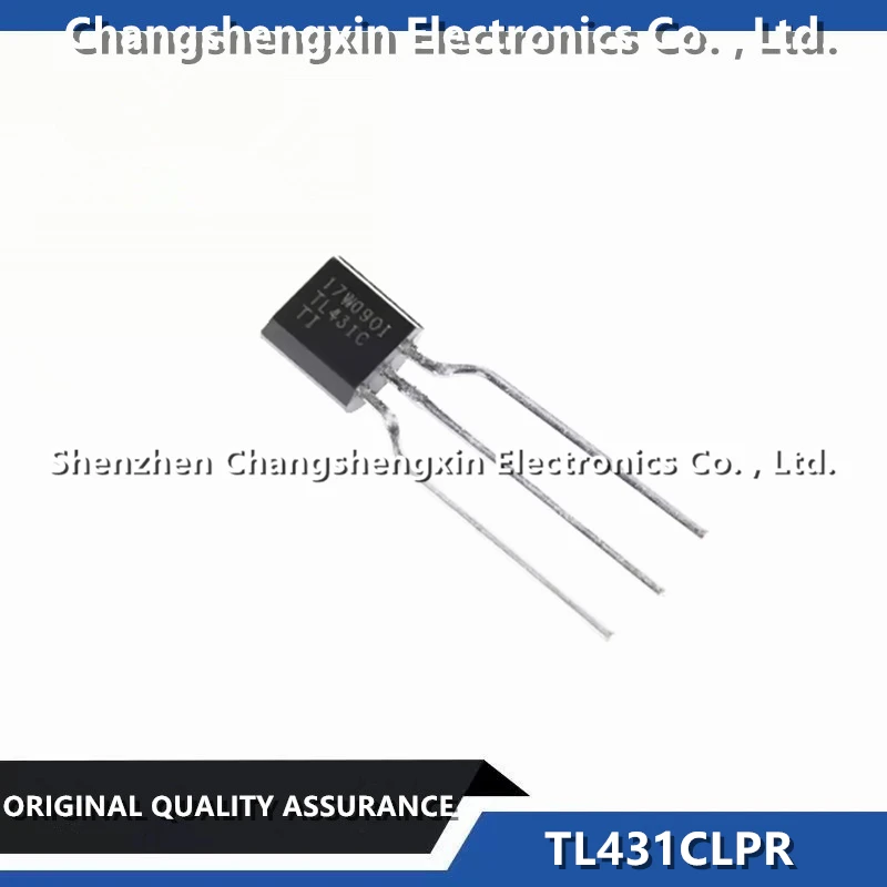 100 Pieces TL431CLPR TL431C New Original Shunt Voltage Reference IC Adjustable 2.495V 36 VV ±2.2% 100 mA TO-92-3