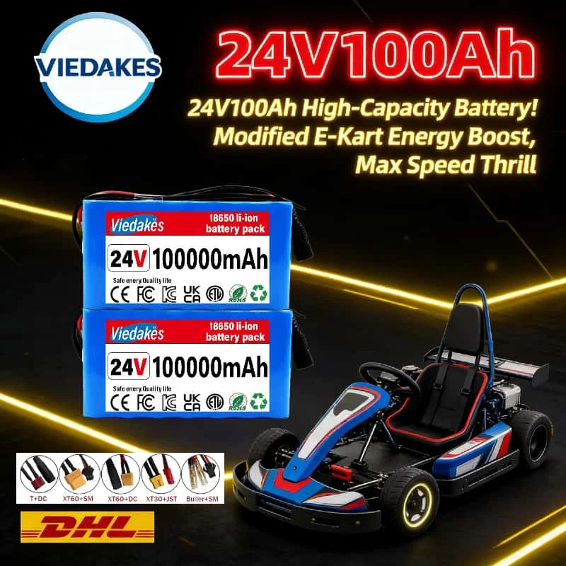 

Efficient Energy✅7S3P 24V 100Ah Lithium Battery for Electric Toy Cars Fast Charge Durable Safe Replacement Power Source Easy Use