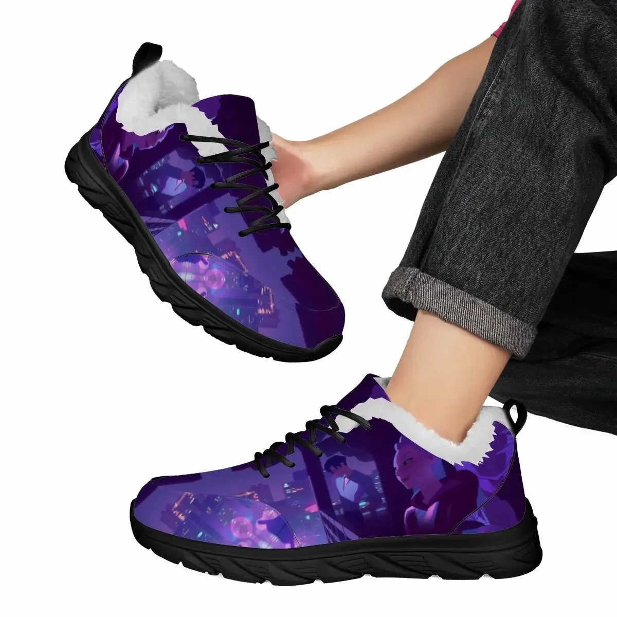 

Lightweight Family-friendly KPOP Casual Sports Shoes Cartoon Designs of The Animated Virtual Characters From Witch Hunter Team