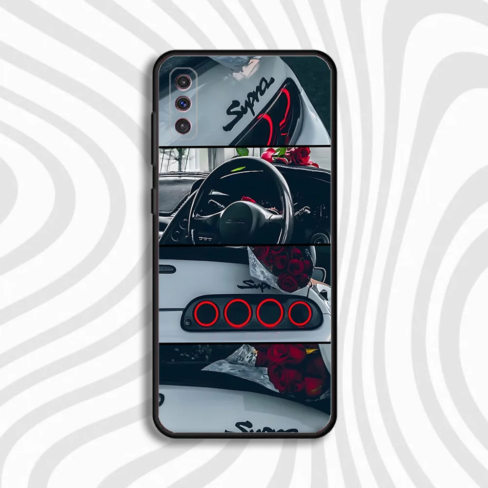 MK4 S-Supraesเคสโทรศัพท์รถยนต์สําหรับSamsung S 25,24,23,22,30,21,10,9,Ultra,Plus,Lite,FE,4,5Gเคสสีดํา