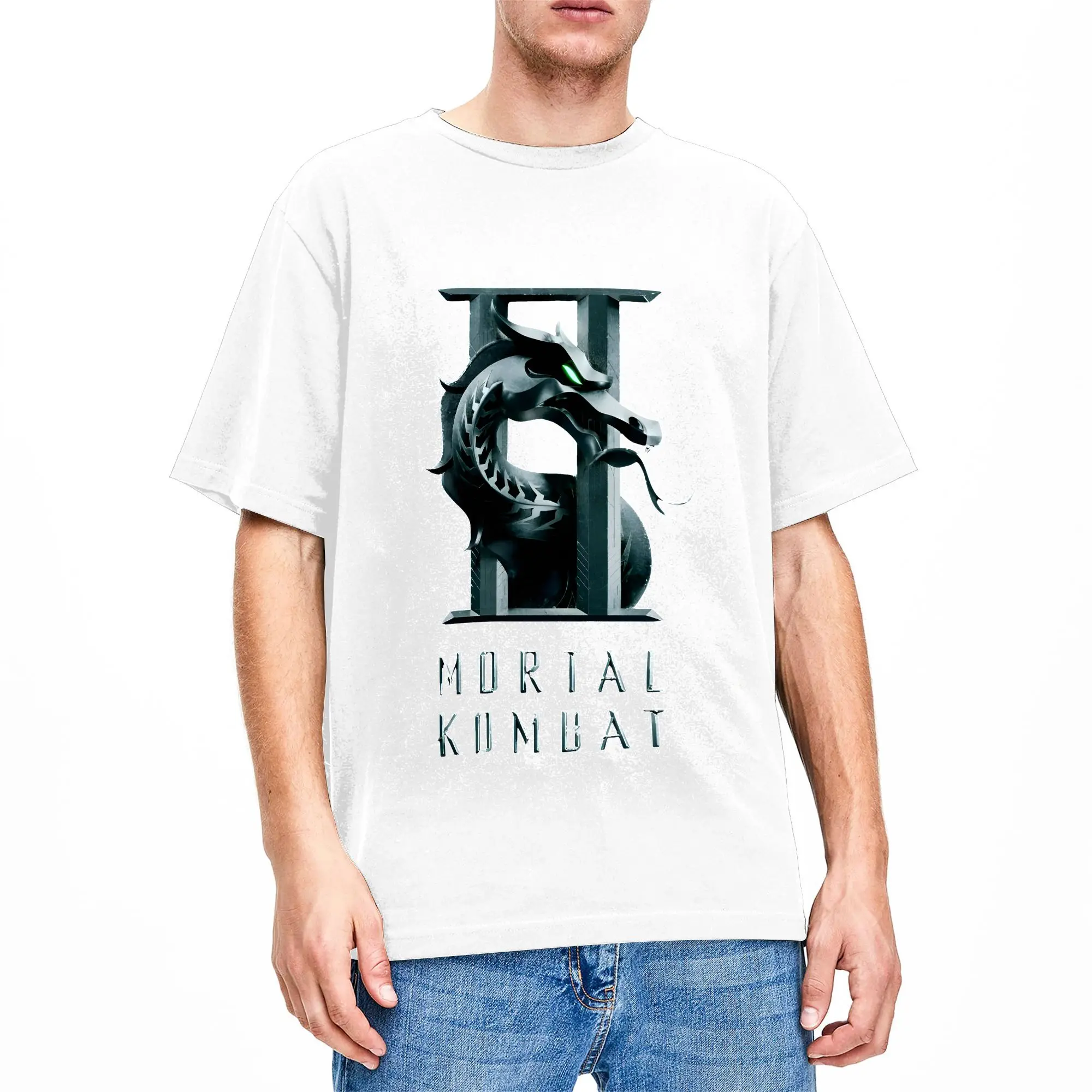 Mortal Kombat 2 T-Shirt Summer  Novelty T Shirts 100% Cotton O-Neck Plus Size Top Tees Short Sleeve Classic Tops