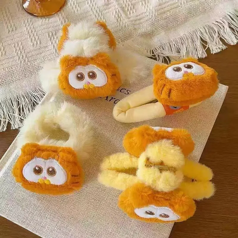Garfield Jon Abackel Irene Odie Pooky Cute Creative Breaking off Clip Hair Rope High Beauty Value Girl's Heart Clip Headwear view 2