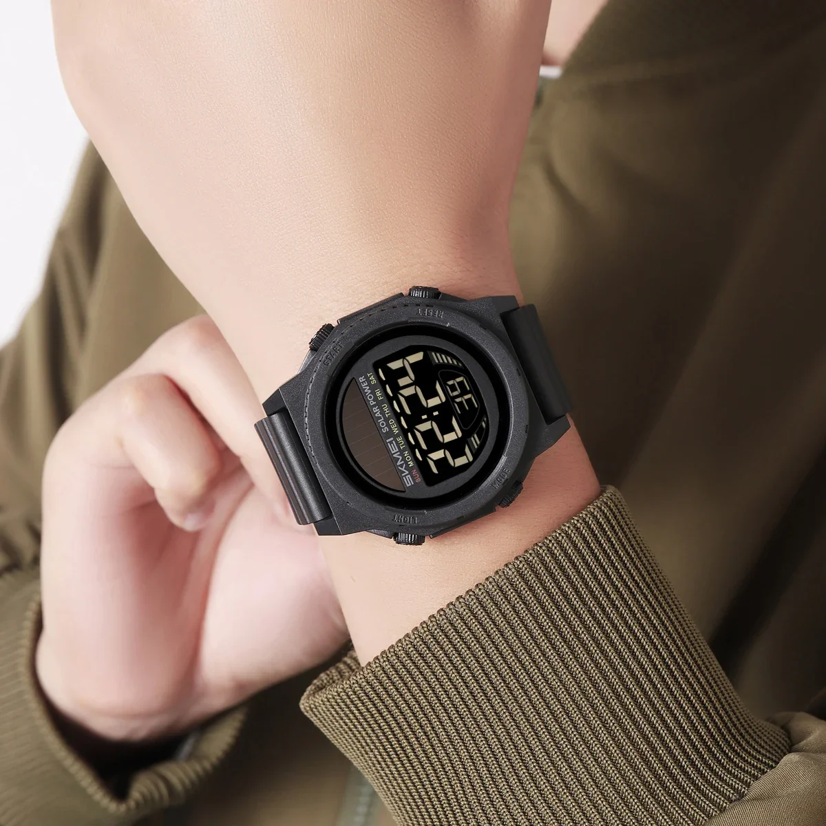 SKMEI 2358 Energy цифровые спортивные электронные часы для мужчин модные повседневные 5 бар водонепроницаемые наручные часы с хронографом Reloj Hombre