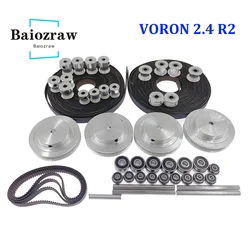 Baiozraw Bewegingsonderdelen Set Corexy Bewegingsonderdelen Gt2 LL-2GT Rf Open Riem 2gt 16T 20T Poelie Aslagers Voor Voron 2.4 R2