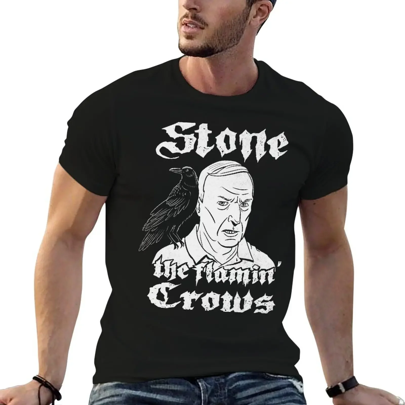 Stone The Flamin Crows T-Shirt valentines clothes oversizeds mens champion t shirts