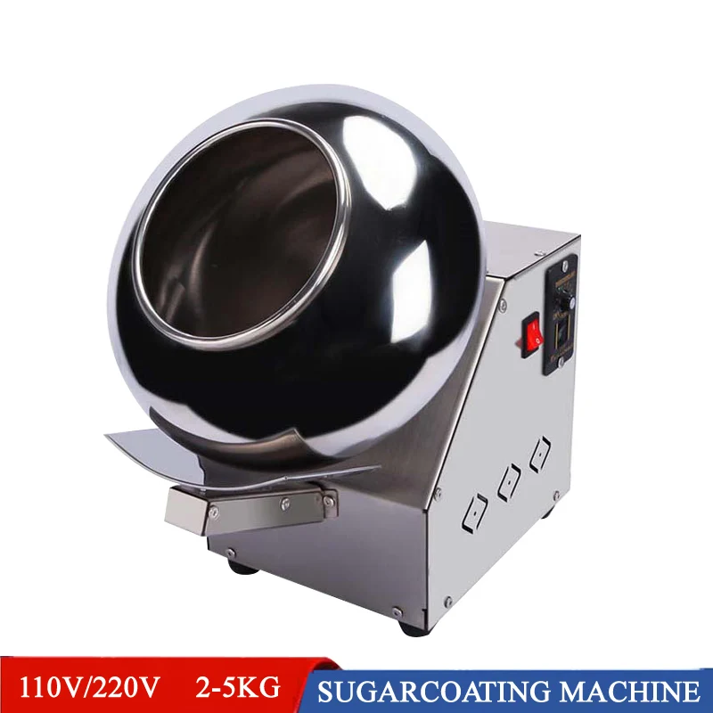 Electric Peanut Sugar Coating Machine Stainless Steel Chocolate Coater Rounding Pills Film Coating Polishing Machine