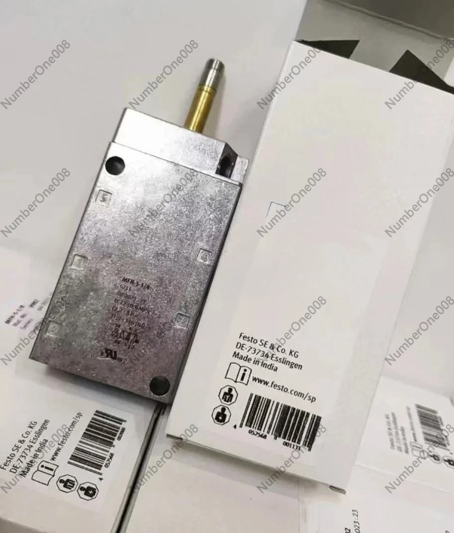MFH-5-1/4 Solenoid Valve 6211 for, 5/2 G1/4 2.2-8bar 1000L/min, Manual Override (Coil Sold Separately)