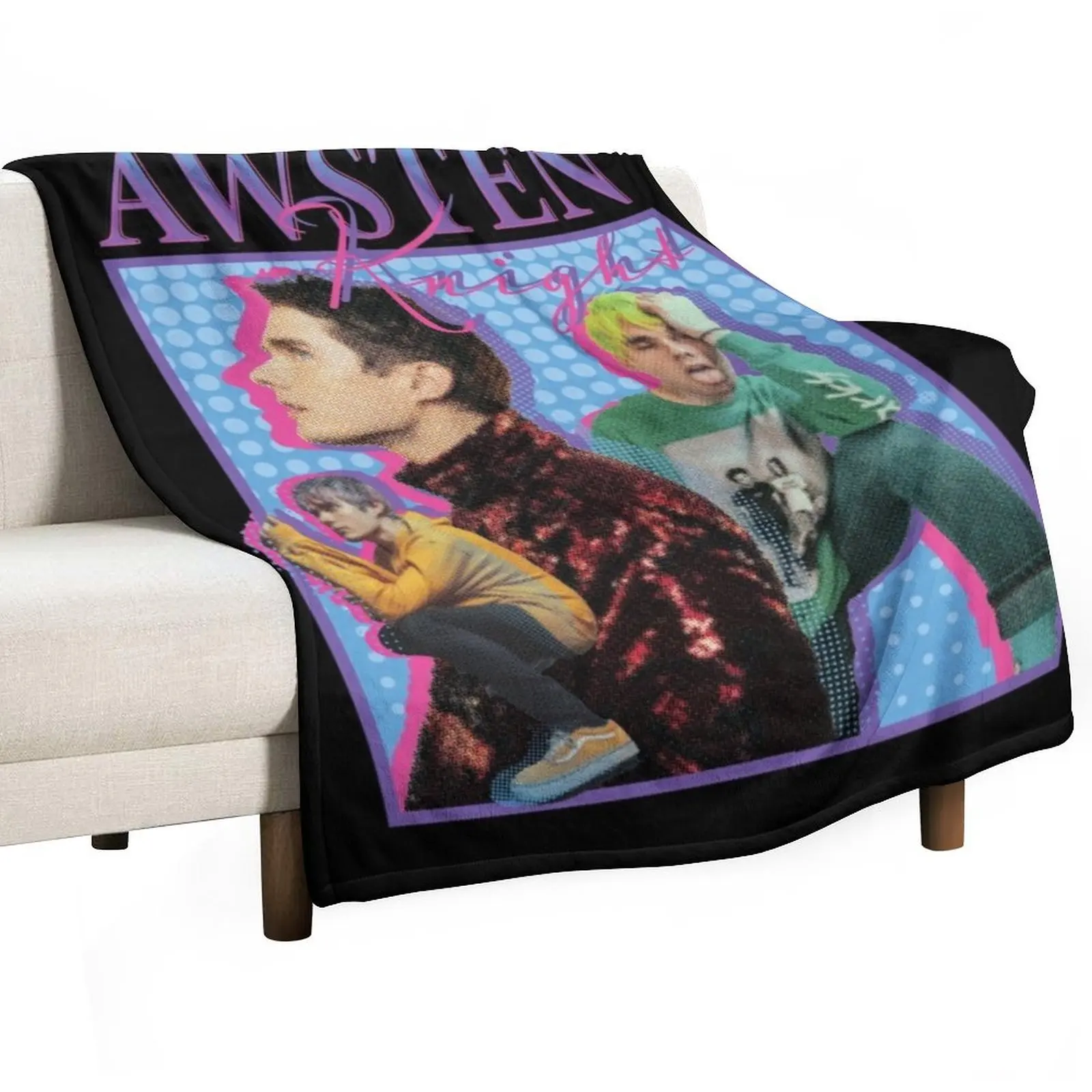 

Awsten Knight 90s style Design Throw Blanket halloween Sleeping Bag Luxury Designer Warm Blankets