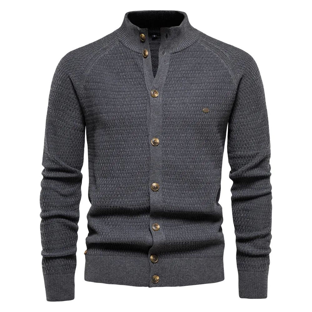 Cross border European and American foreign trade autumn and winter new cardigan sweaters, business gentleman sweaters, knitwear