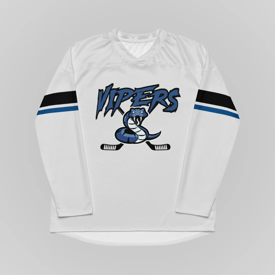2026 VIPERS Hockey Jersey Personalized Ice Hockey Jersey Long Sleeve Athletic Team Fan Shirt Unisex