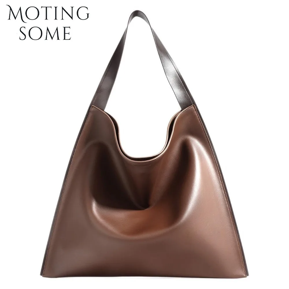 

Motingsome Women Oversized Bag Exclusive Leather Tote Shoulder Bag Shopping Bucket Fashion Lady Large Capacity Ladies Handbag