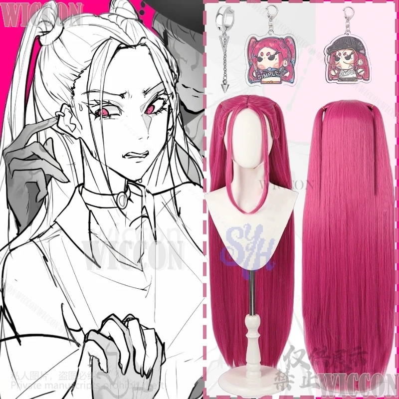 

Аниме Фильм Kpop Демон Косплей Мира Корея Девушка Группа Huntrix Hot Idol Ярко-Розовый Длинный Парик Девушка Тепловый Парик Хэллоуин Карнавальный Наряд