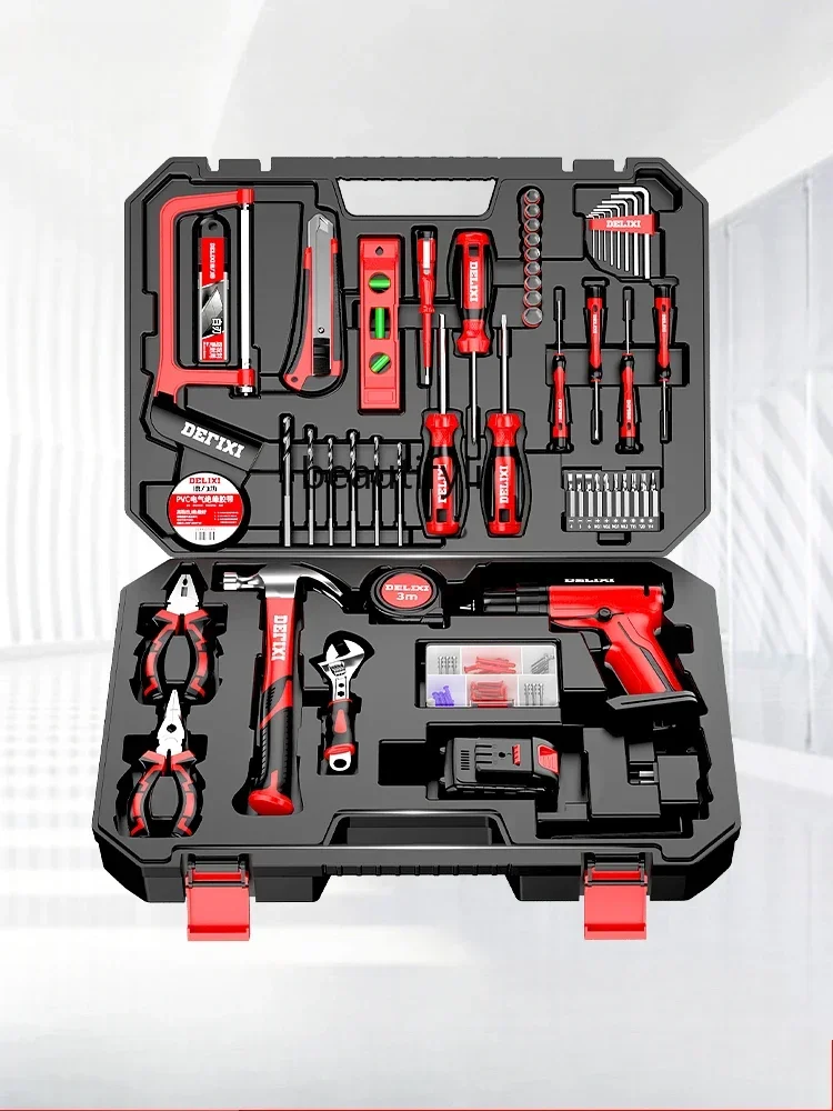 하드웨어 도구 상자 가정용 세트 유지 보수 목재 전기 기사 특수 풀 세트 홈 전기 드릴 다기능 조합