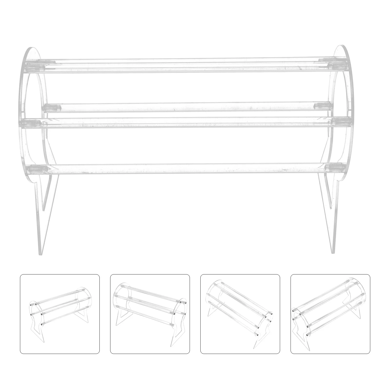 

Headband Display Stand Acrylic Organizer Rack Storage Shelf for Hairbands Hoops Scrunchies Jewelry Multipurpose Practical