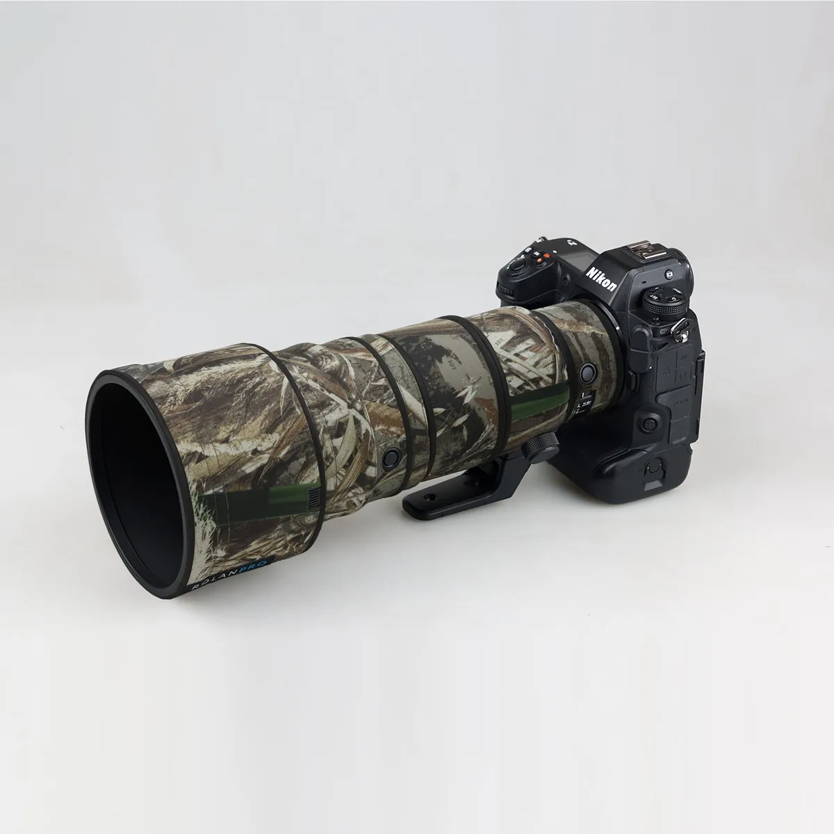 ROLANPRO Waterproof Lens Camouflage Coat For Nikon Z 400mm F4.5 VR S Rain Cover Protective Sleeve Z400 400 F/4.5 Guns Case