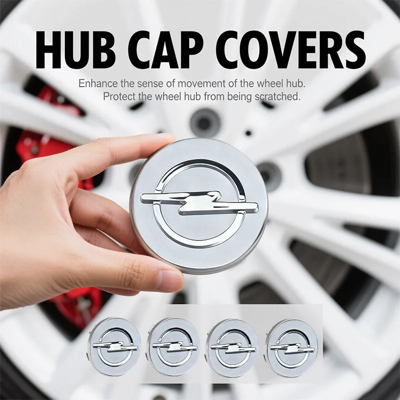4pcs58/64mm automotive wheel hub center cover badge automotive parts For Opel Insignia Astra Antara Meriva Zafira H G Corsa