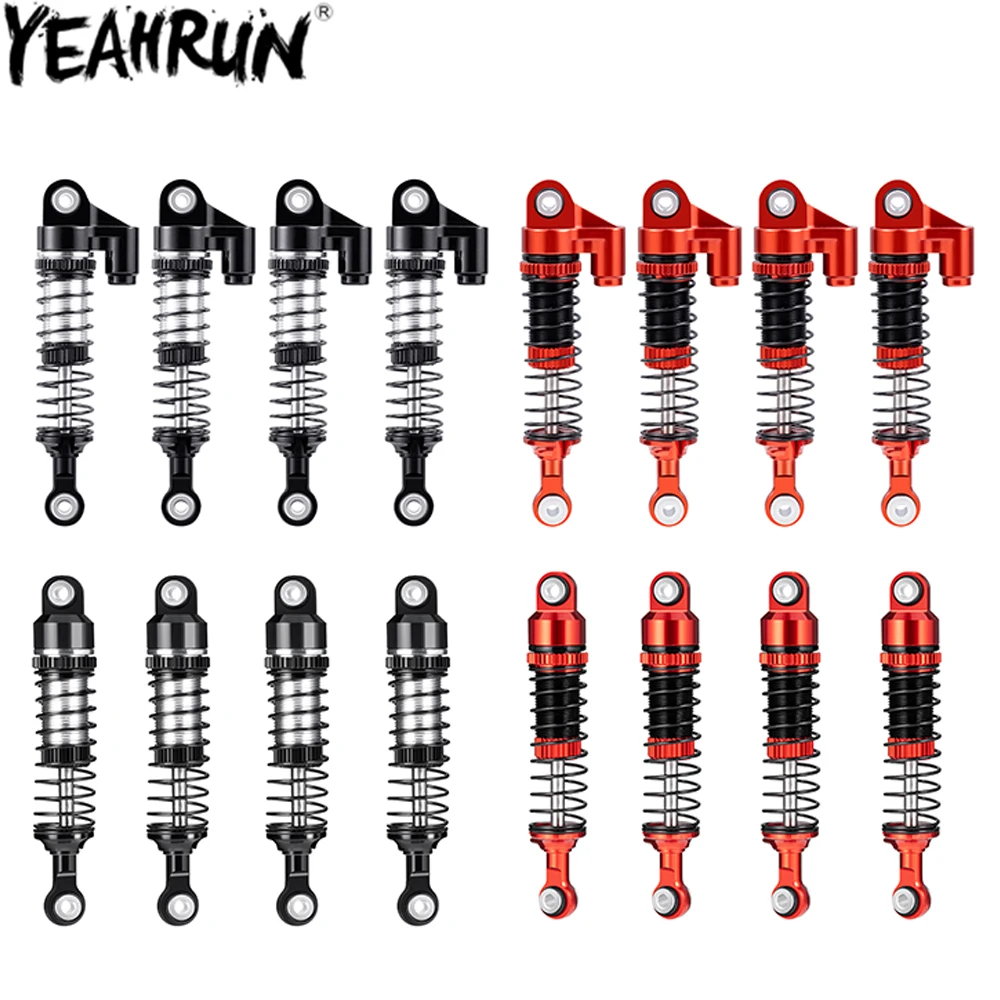 

YEAHRUN 4Pcs 53MM Aluminum Shock Absorber Oil Damper for 1/18 RC Crawler Redcat Ascent18 Upgraded Parts